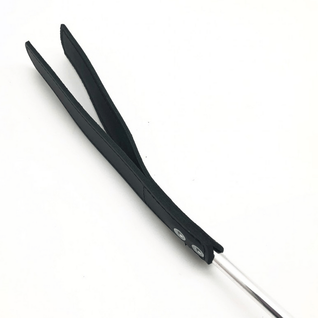 Gerte mit Metallgriff Schwarz und Silber 70,5 cm – Ansicht 3
