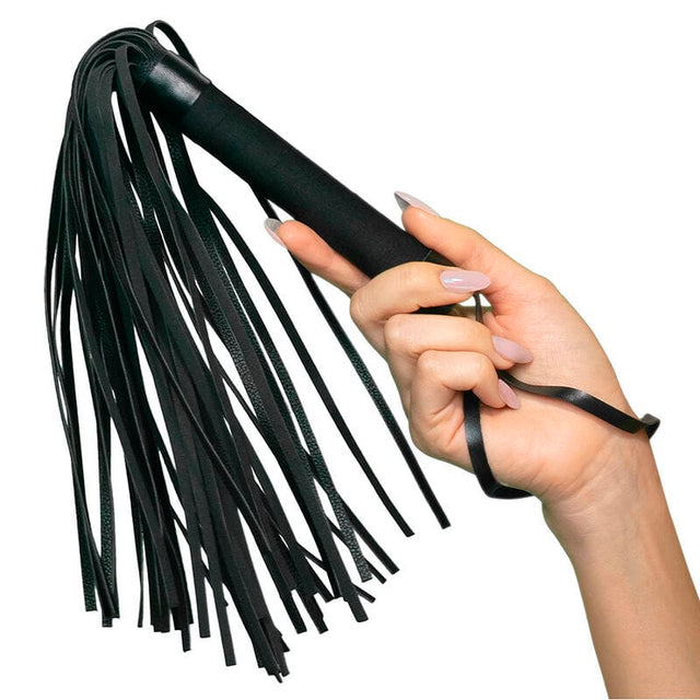 Peitsche Nocturnal Flogger Leder Schwarz