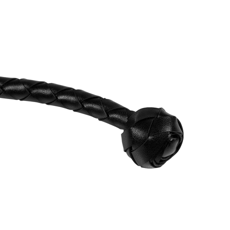 Peitsche Ouch geflochten einsträngig mit Endknoten Schwarz 122 cm – Ansicht 5