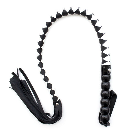 Peitsche Stylisch Schwarz / Weiß