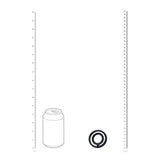Hodenring gerippt für Penis und Hoden aus Silikon Schwarz 5,4 x 5,4 cm – Ansicht 6