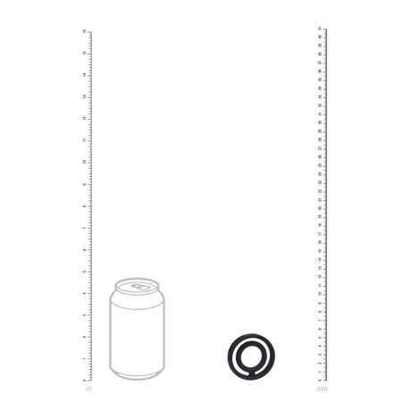 Penis- und Hodenring Silikon gerippt Schwarz 5,4 x Ø 5,4 cm – Ansicht 6
