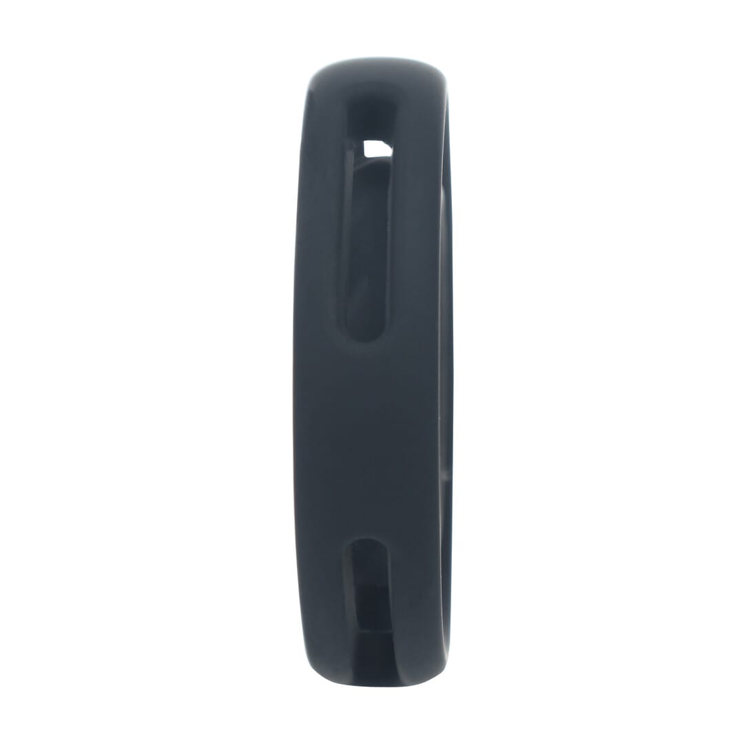 Hodenring gerippt für Penis und Hoden aus Silikon Schwarz 5,4 x 5,4 cm – Ansicht 5