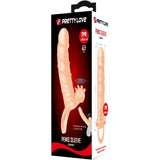 Penishülle Connor + Klitorisstimulator Fleisch Hautfarbe 6,7 cm