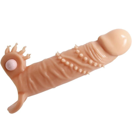 Penishülle Connor + Klitorisstimulator Fleisch Hautfarbe 6,7 cm