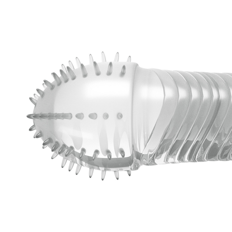 Penishülle gerippt Transparent 15,5 x Ø 3,3 cm – Ansicht 4
