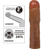 Penishülle Kylian mit Verlängerung Mulatte 35 cm