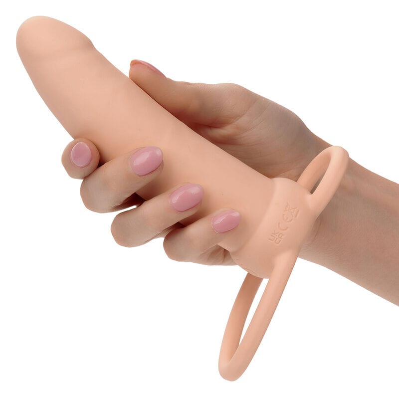 Penishülle Maxx Thick Dual Penetrator 10 Vibrationen Fleisch Hautfarbe