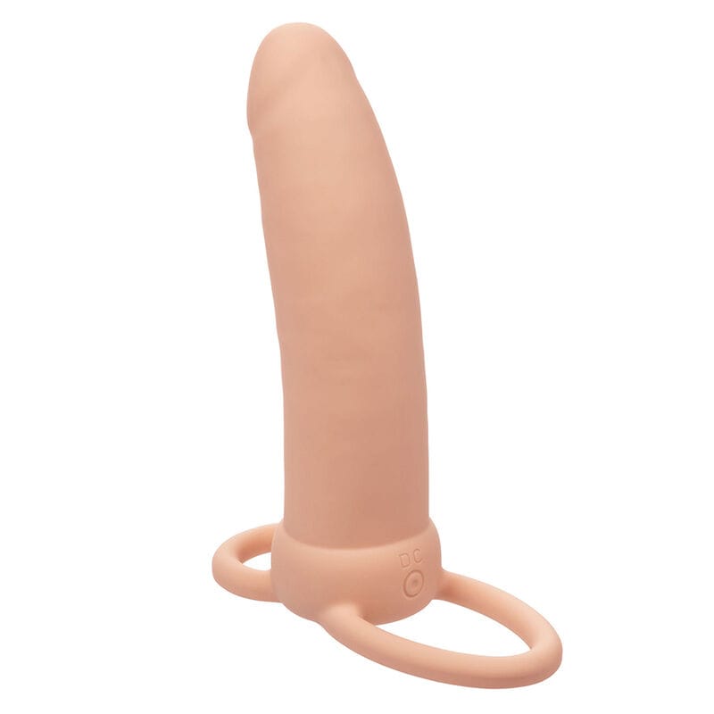 Penishülle Maxx Thick Dual Penetrator 10 Vibrationen Fleisch Hautfarbe