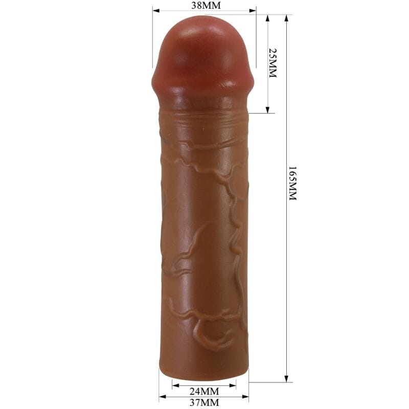 Penishülle Nile mit Verlängerung Mulatte 2,5 cm