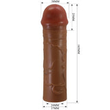 Penishülle Nile mit Verlängerung Mulatte 2,5 cm