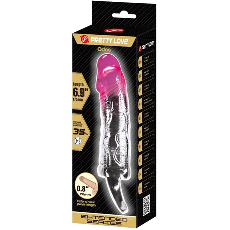 Penishülle Odes Realistische Penisvergrösserungshülse Rosa 2 cm