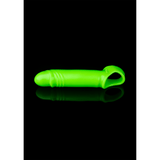 Penishülle Ouch glatt nachtleuchtend Grün 15,5 x Ø 2,8 cm