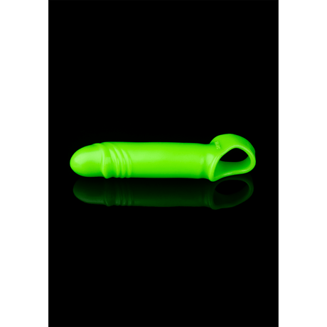 Penishülle Ouch glatt nachtleuchtend Grün 10 x Ø 2,8 cm