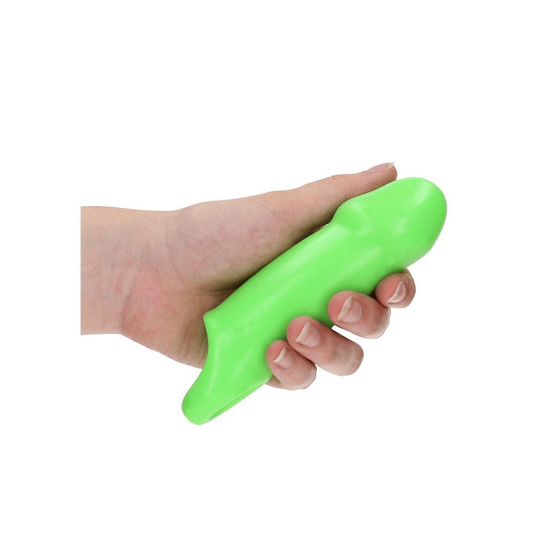 Penishülle Ouch glatt nachtleuchtend Grün 11 x Ø 4 cm – Ansicht 6