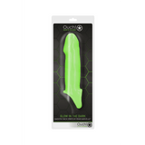 Penishülle Ouch glatt nachtleuchtend Grün 11 x Ø 4 cm – Ansicht 2