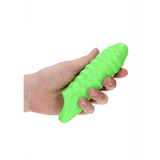 Penishülle Ouch mit Rillen nachtleuchtend Grün 10 x Ø 4 cm – Ansicht 6