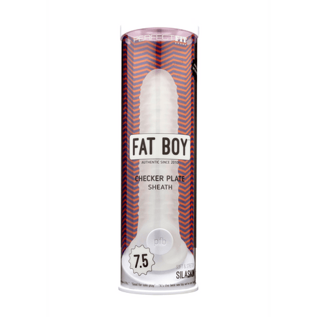Penishülle PerfectFitBrand Fat Boy Checker Plate Transparent 16 cm – Ansicht 2