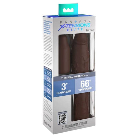 Penishülle Pipedreams Sleeve + Plug Brown 22,86 cm