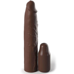 Penishülle Pipedreams Sleeve + Plug Brown 22,86 cm