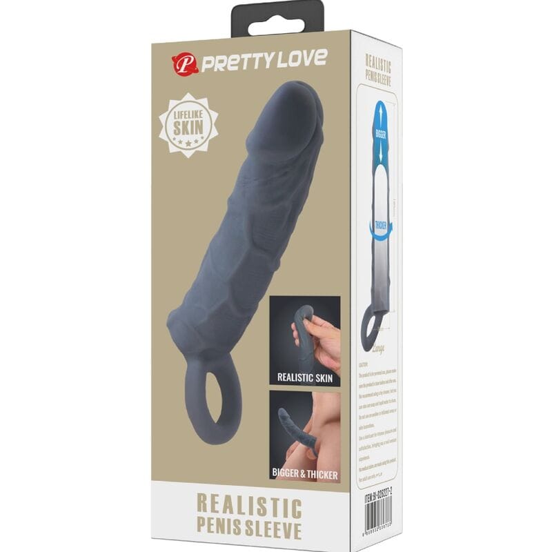 Penishülle Realistisch Dunkelgrau – Ansicht 6