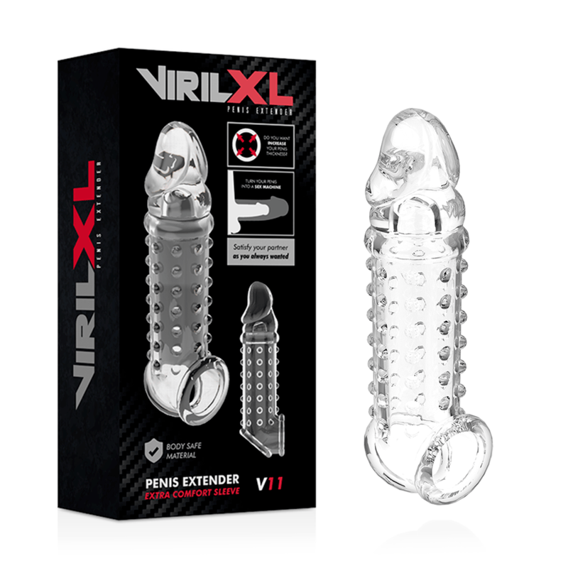 Penishülle V11 Transparent 13,5 x 4 cm – Ansicht 2