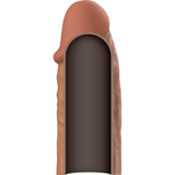 Penishülle V3 aus Flüssigsilikon Braun 8,5 x 2,5 cm – Ansicht 5