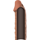 Penishülle V5 aus Flüssigsilikon Braun 11 x 3,5 cm – Ansicht 4