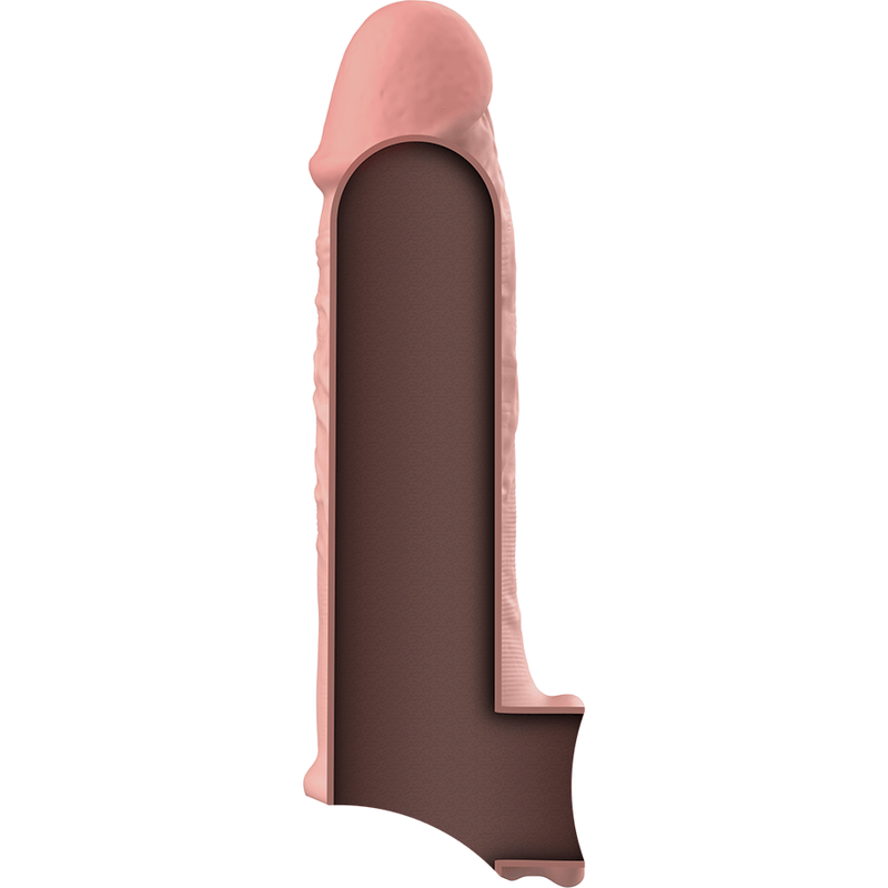 Penishülle V9 aus Flüssigsilikon Natur 13,5 x 3 cm – Ansicht 4