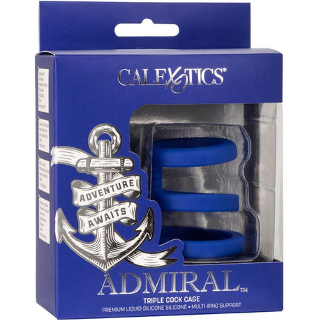 Peniskäfig Admiral Dreifach-Cock-Cage Blau