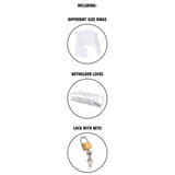 Peniskäfig Extreme Keuschheitspferdkäfig Acryl Einstellbar Klar Transparent Ø 3,4 cm
