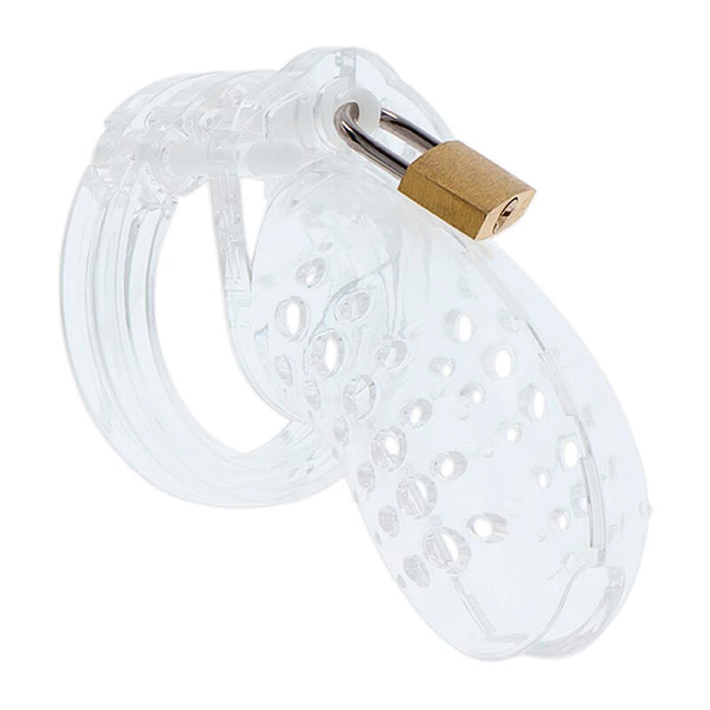 Peniskäfig Extreme Keuschheitspferdkäfig Acryl Einstellbar Klar Transparent Ø 3,4 cm