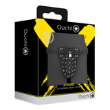 Keuschheitsjock Ouch Xtreme aus PU-Leder mit Schloss Schwarz 118 cm – Ansicht 2