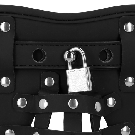 Peniskäfig Jock PU-Leder Schwarz 118 cm – Ansicht 6