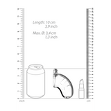Peniskäfig ManCage 15 mit Harnröhren-Dilator Transparent 6,5 x 4,2 cm – Ansicht 6