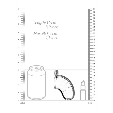 Peniskäfig ManCage 15 mit Harnröhren-Dilator Transparent 6,5 x 4,2 cm – Ansicht 6