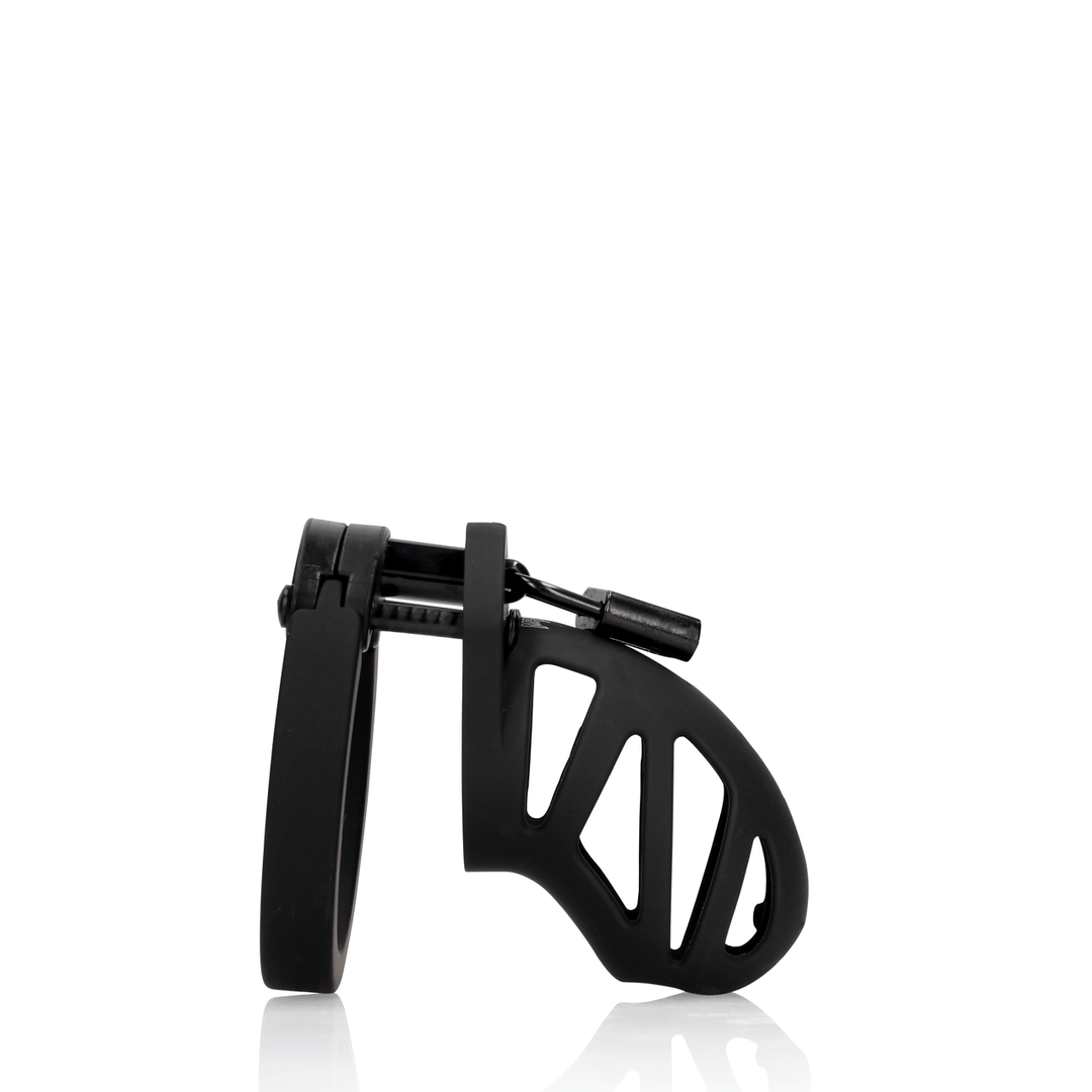 Peniskäfig ManCage 23 kurz als Silikongitter Schwarz 6,7 x 4,8 cm – Ansicht 4