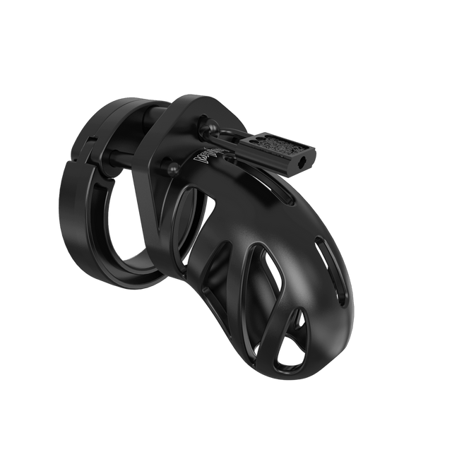Peniskäfig ManCage 23 kurz als Silikongitter Schwarz 6,7 x 4,8 cm