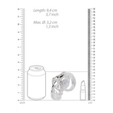 Peniskäfig ManCage 25 geschlitzt Transparent 8,7 x 4,8 cm – Ansicht 6