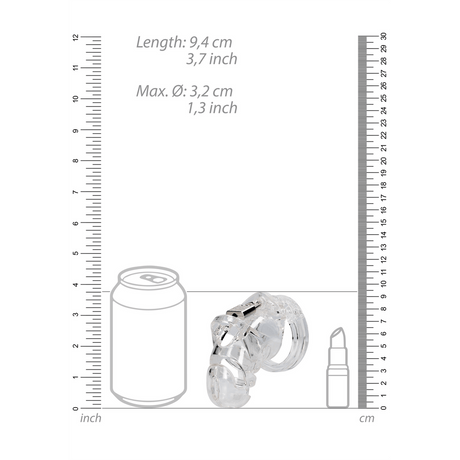 Peniskäfig ManCage 25 geschlitzt Transparent 8,7 x 4,8 cm – Ansicht 6