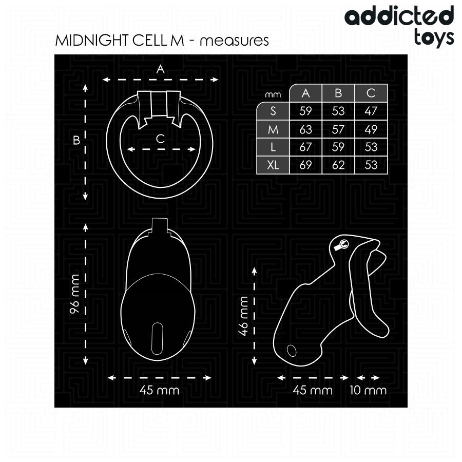 Peniskäfig Mindnight Cell Cockcage M Ø 3,3 cm