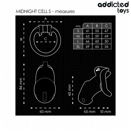 Peniskäfig Mindnight Cell Penis Cage S Ø 3,1 cm
