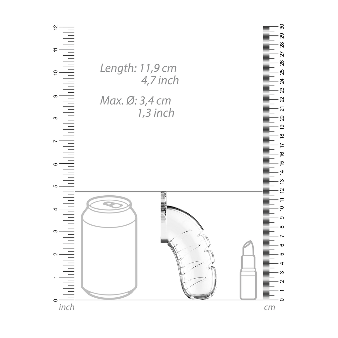 Peniskäfig ManCage 16 mit Harnröhren-Dilator Transparent 10 x 4,2 cm – Ansicht 6