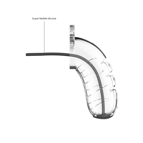Peniskäfig Modell 16 mit Harnröhren-Dilator Durchsichtig 10 x Ø 4,2 cm – Ansicht 4