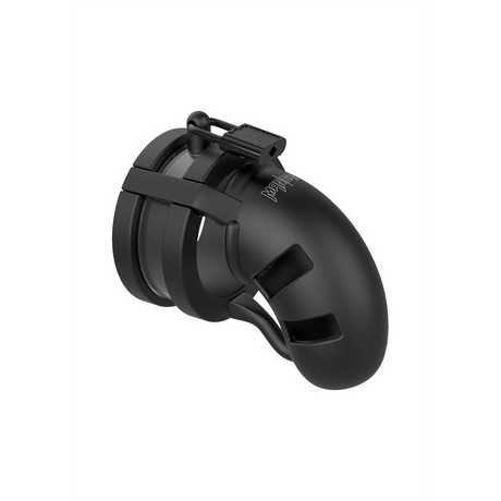 Peniskäfig Modell 18 mit Ballsplitter Schwarz 11 cm