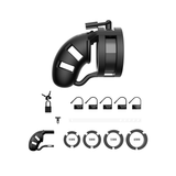 Peniskäfig ManCage 18 mit Ballsplitter aus Silikon Schwarz 11 cm – Ansicht 4