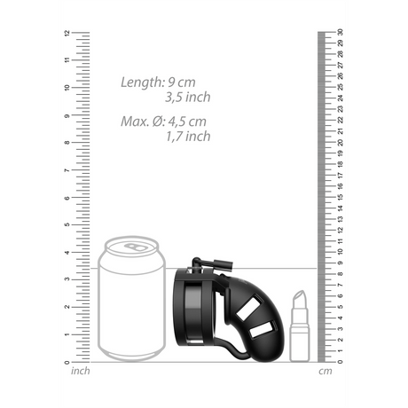 Peniskäfig Modell 18 mit Ballsplitter Schwarz 11 cm – Ansicht 5