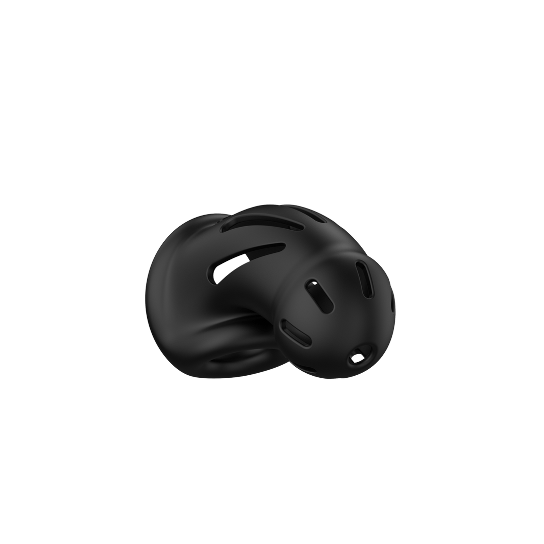 Peniskäfig ManCage 27 aus ultraweichem Silikon Schwarz 9,6 x 5,4 cm