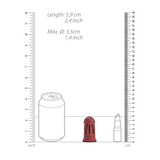 Peniskäfig ManCage 28 aus ultraweichem Silikon Dunkelrot 9,5 x 5,3 cm – Ansicht 7