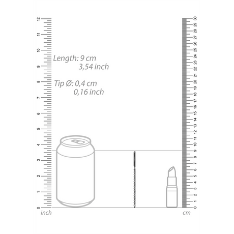 Penisplug Metall für Anfänger Silber 9 x Ø 0,4 cm – Ansicht 3